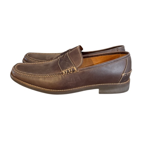 Peter Millar Men\'s Handsewn Leather Penny Loafers Men’s Size 13.5 main image 4